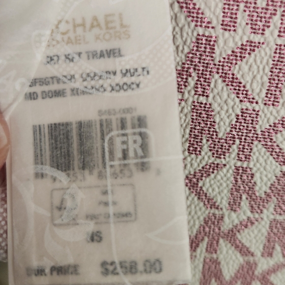 NWT Michael Kors Jet Set Medium Dome Logo Signature Bag - Picture 5 of 6